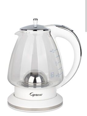 Capresso ® H20 White Electric Glass Kettle